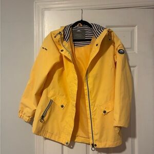 Trespass Yellow Raincoat with Hood and Waterproof Material